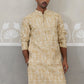 Designer Silk Blend Kurta for Men ( KO 5309 Golden ) [FF] [A-1-4]