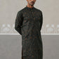 Silk Blend Designer Kurta for Men ( KO 5311 Olive ) [FF] [A-1-4]