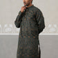 Silk Blend Designer Kurta for Men ( KO 5311 Olive ) [FF] [A-1-4]