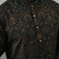 Silk Blend Designer Kurta for Men ( KO 5311 Olive ) [FF] [A-1-4]