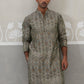 Silk Blend Designer Kurta for Men ( KO 5311 Sea-Green ) [FF] [A-1-4]
