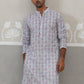 Printed and Emrbroidered Kurta ( KO 5314Blue ) [FF] [C-10]