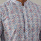 Printed and Emrbroidered Kurta ( KO 5314Blue ) [FF] [C-10]