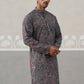 Printed and Emrbroidered Kurta ( KO 5314Grey ) [FF] [C-10]