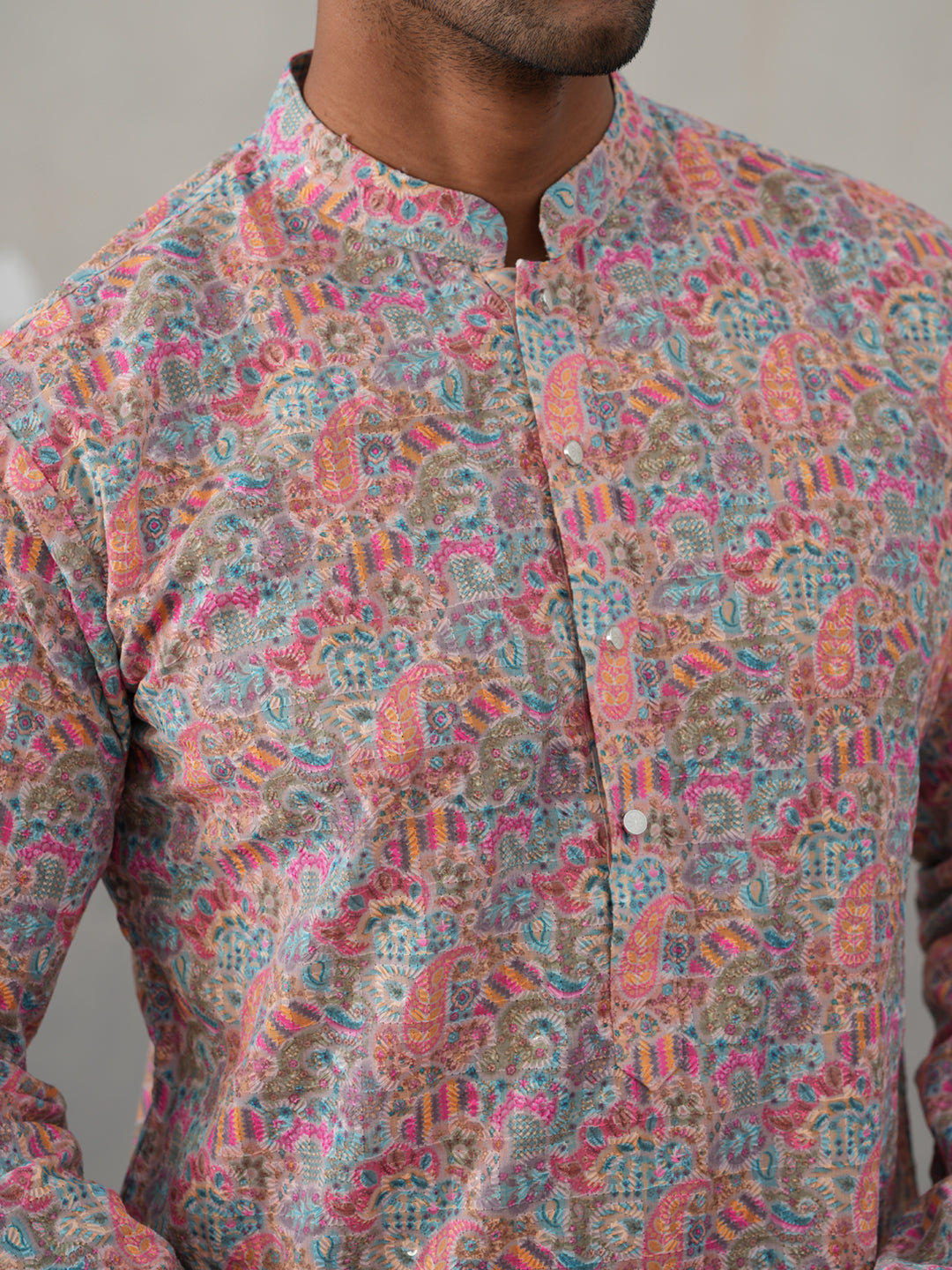 Printed and Emrbroidered Kurta ( KO 5314Multi ) [FF] [C-10]