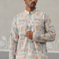 Printed and Emrbroidered Kurta ( KO 5314 Off-White ) [FF] [C-10]