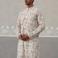 Printed and Emrbroidered Kurta ( KO 5314 Off-White ) [FF] [C-10]