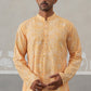 Printed and Emrbroidered Kurta ( KO 5314Orange ) [FF] [C-10]