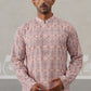 Printed and Emrbroidered Kurta ( KO 5314 Peach ) [FF] [C-10]