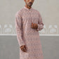 Printed and Emrbroidered Kurta ( KO 5314 Peach ) [FF] [C-10]