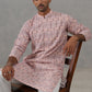 Printed and Emrbroidered Kurta ( KO 5314 Peach ) [FF] [C-10]