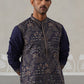 Traditional Embroidered Kurta for Men ( KO 5318 Navy ) [FF] [A-6-7]
