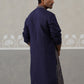 Traditional Embroidered Kurta for Men ( KO 5318 Navy ) [FF] [A-6-7]