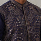 Traditional Embroidered Kurta for Men ( KO 5318 Navy ) [FF] [A-6-7]