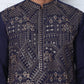 Traditional Embroidered Kurta ( KO 5318 Navy ) [FF] [A-6-7]