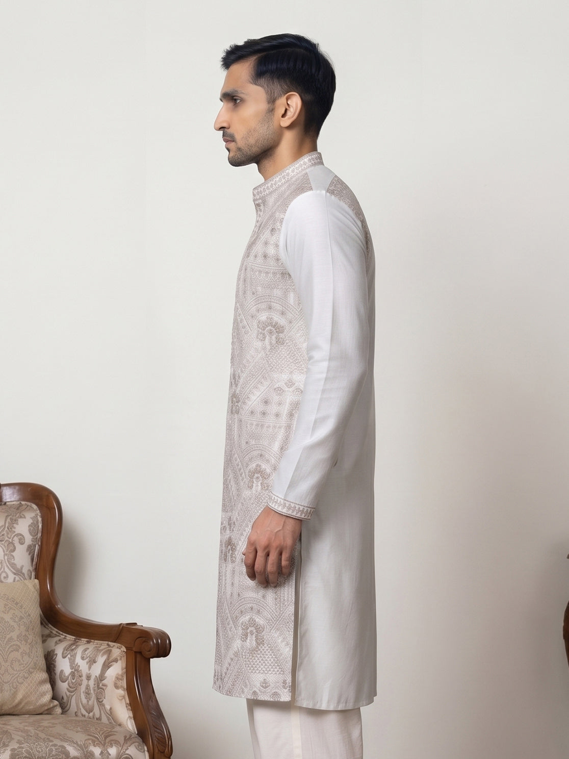 Traditional Embroidered Kurta for Men