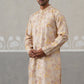 Floral Embroidered and Sequins Kurta ( KO 5323 Cream ) [FF] [B-1-2]