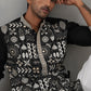 Silk Blend Embroidered Kurtas (KO 5325 Black ) [FF] [B-10]
