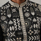 Silk Blend Embroidered Kurtas (KO 5325 Black ) [FF] [B-10]