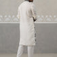 Silk Blend Embroidered Kurtas (KO 5325 White ) [FF] [B-10]