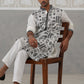 Silk Blend Embroidered Kurtas (KO 5325 White ) [FF] [B-10]