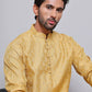 Jacquard Kurtas For Men ( INKO 568Golden )