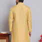 Jacquard Kurtas For Men ( INKO 568Golden )