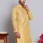 Jacquard Kurtas For Men ( INKO 568Golden )
