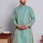 Jacquard Kurtas For Men ( INKO 568Green )