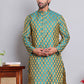 Jacquard Kurtas For Men ( KKO 586Green )