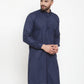 Jompers Men's Solid Cotton Kurtas (KO 592 Navy )