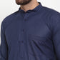 Jompers Men's Solid Cotton Kurtas (KO 592 Navy )