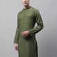 Jompers Men's Cotton Solid Kurtas