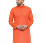Jompers Men's D-Orange Woven Kurta Only ( KO 617Dark-Orange )