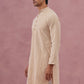 Floral Embroidered Kurta (KO 626 Beige ) [FF] [G-1-5]