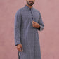 Floral Embroidered Kurta (KO 626 Blue ) [FF] [G-1-5]