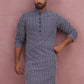 Floral Embroidered Kurta (KO 626 Blue ) [FF] [G-1-5]