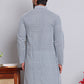 Floral Embroidered Kurtas ( INKOO 626Grey )