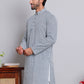 Floral Embroidered Kurtas ( INKOO 626Grey )