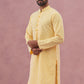 Floral Embroidered Kurta ( KO 626 Lemon ) [FF] [G-1-5]
