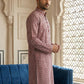 Floral Embroidered Kurta ( KO 626Maroon ) [FF] [G-1-5]