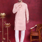 Jompers Men's Orange Embroidered Kurta Payjama Sets ( JOKP 626 Orange )