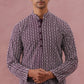 Floral Embroidered Kurta (KO 626 Purple ) [FF] [G-1-5]