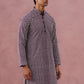 Floral Embroidered Kurta (KO 626 Purple ) [FF] [G-1-5]