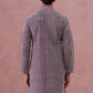 Floral Embroidered Kurta (KO 626 Purple ) [FF] [G-1-5]