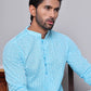 Floral Embroidered Kurtas ( INKOO 626Sky )