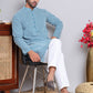 Floral Embroidered Kurtas ( INKOO 626Teal )