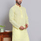 Floral Embroidered Kurtas ( INKOO 626Yellow )