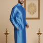 Men Blue Dupion Silk Kurta (KO 636 Blue )