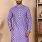 Floral Printed Kurta for Men (KO 650 Voilet ) [FF] [Q-1-6]
